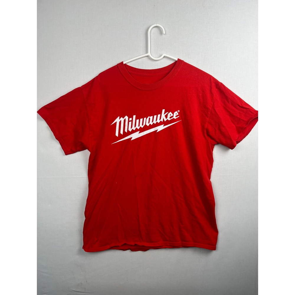 Milwaukee Tool T-Shirt Mens XL Red SF Supply Graphic Short Sleeve Crew Neck Tee